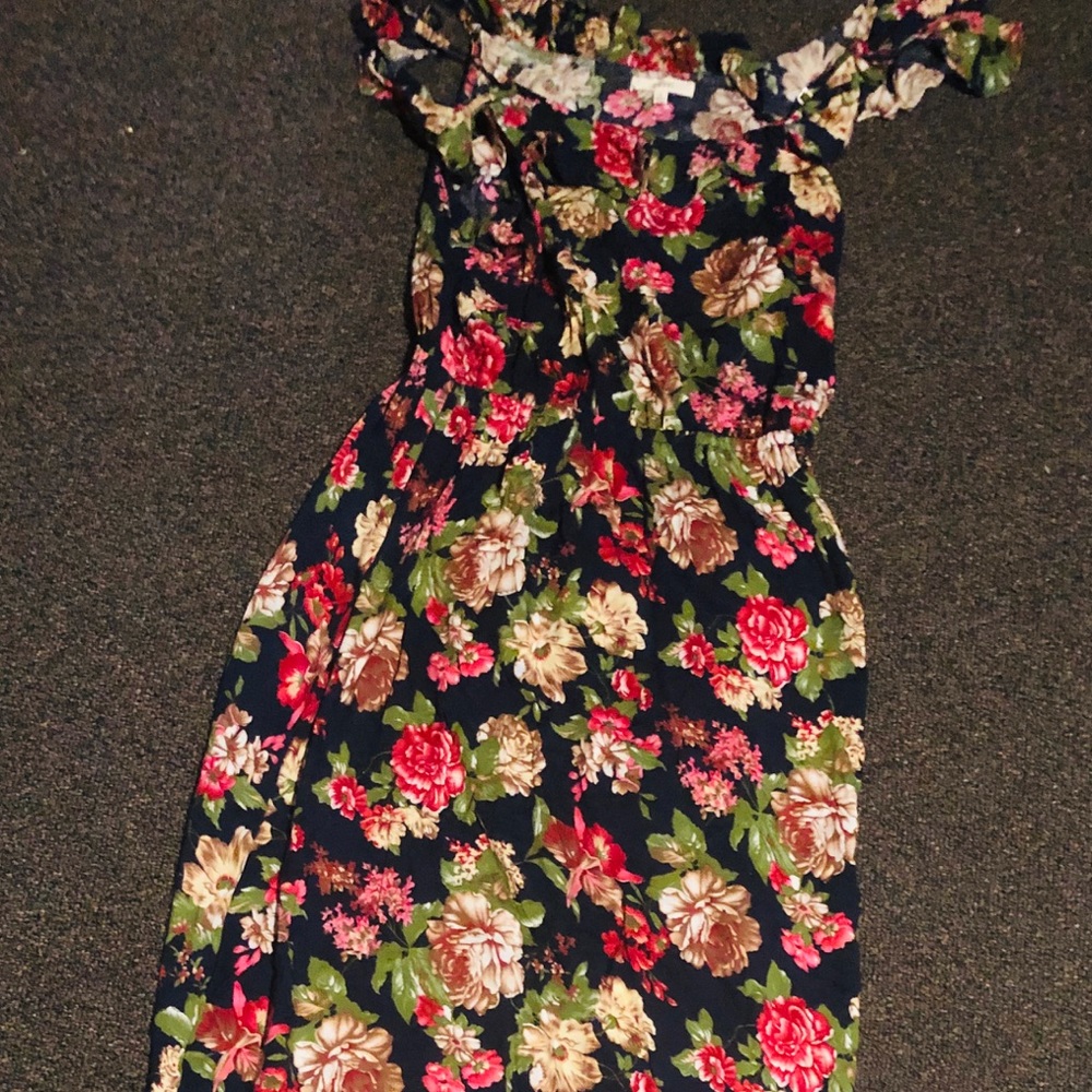 Easel Navy Floral Dress